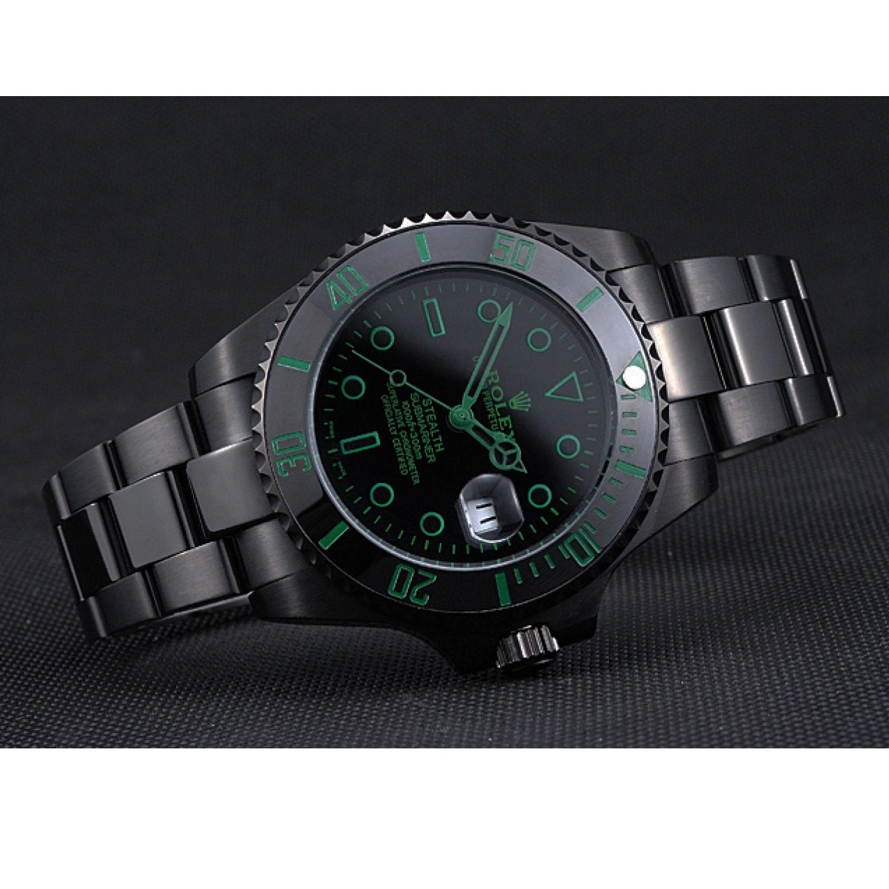 Aaa replica watch 622007 Black Stealth Rolex Submariner Ceramic 0819